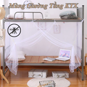 Màn Tuyn Kháng Khuẩn Mắc 4 Góc - Chống Muỗi 100%, Phù Hợp Mọi Giường Đơn/Tầng KTX, Bền Đẹp