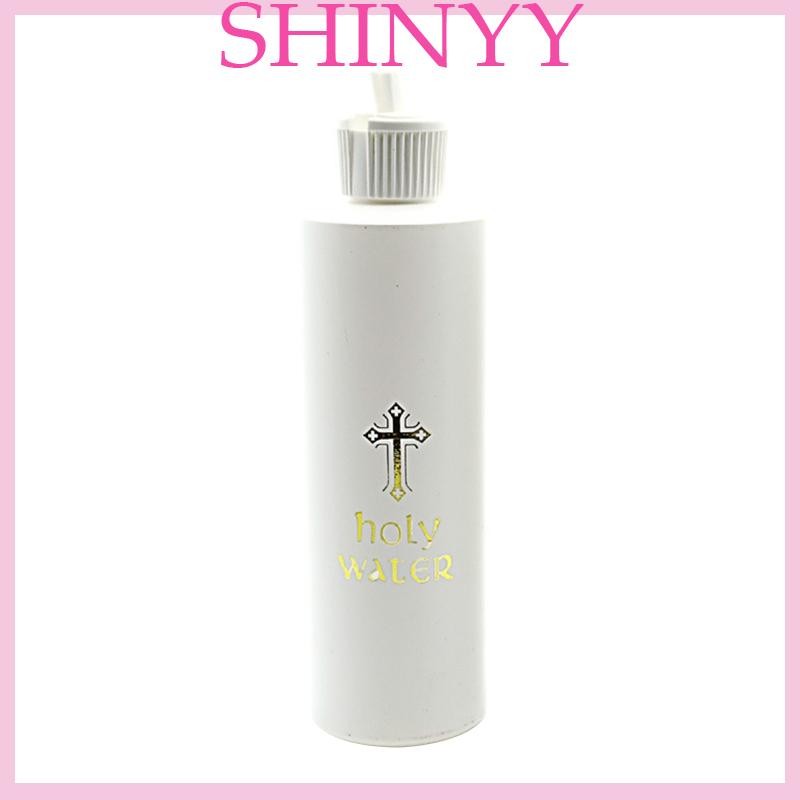 SHI 250ml Bình Nước Thánh Cơ Đốc Giáo Công Giáo Vàng Trống Cho Chữ Thập Giữ Hộp Đựng Có Thể Đổ Lại Cho Cơ Đốc Giáo E
