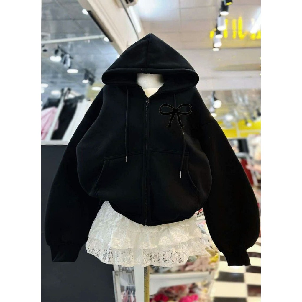CÁC MẪU  hoodie nỉ mùa đông form rộng 2 lớp cho nam nữ, ấm áp và phong cách-dấu X NGỰC