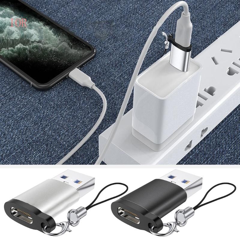 IOR USB 3 0 sang USB Type C Adapter Type C Female sang USB A Male Connector để sạc 3A và đồng bộ dữ liệu 5Gbps