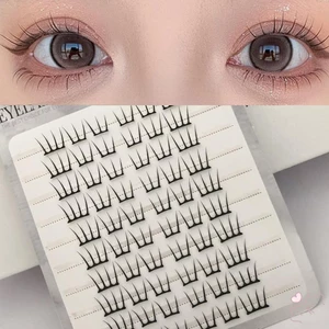 IOIIK 10/32 hàng--Lông mi giả Wispy DIY 3D - Cụm lông tơ tự nhiên dành cho người mới bắt đầu chuyên nghiệp