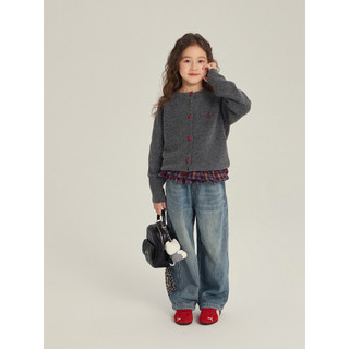 Áo khoác Cardigan dệt kim thêu phong cách Hàn Quốc cho bé gái