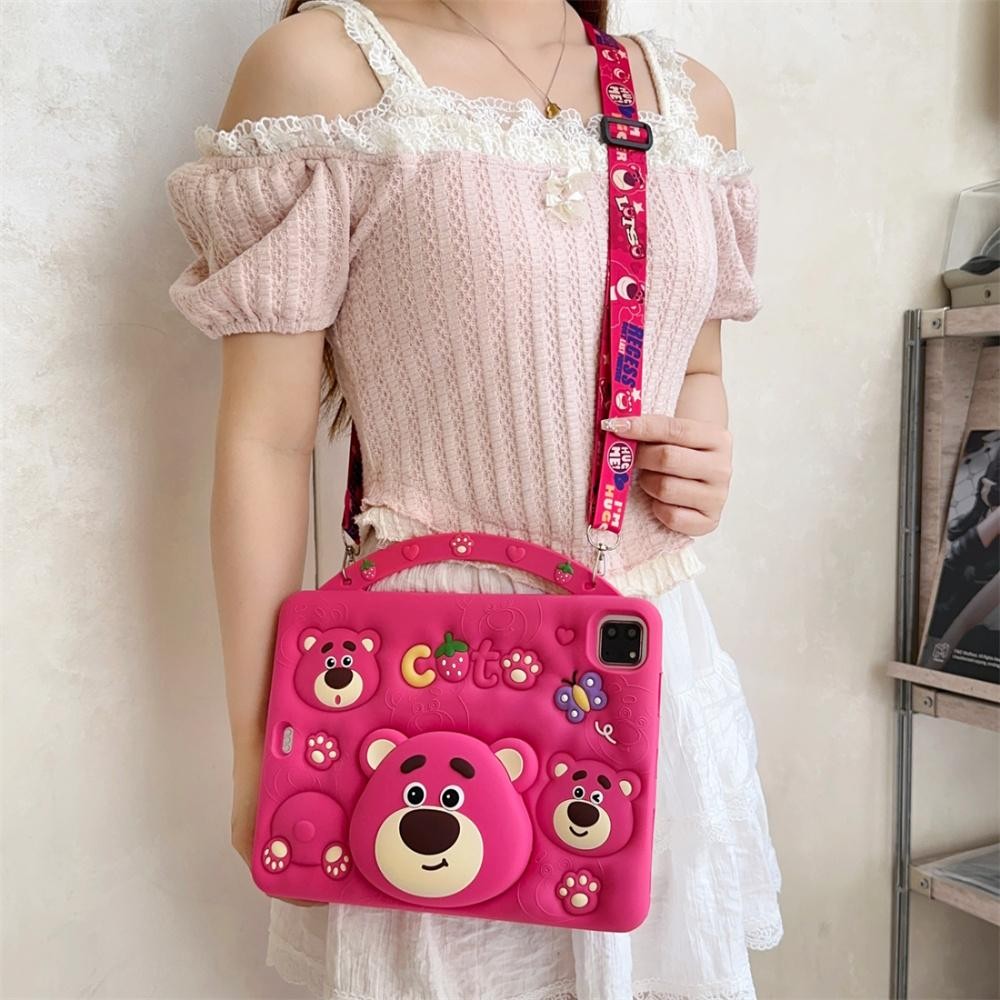 Ốp Lưng Cho iPad 11th A16 2025 iPad Air 11 "2024 M2 / 2025 M3 Mini6 7 8.3 ” 2024 ipad 10.2" 7 8 9th 10th 10.9 ipad 5 6 9.7 "2018 2019 air12345 Vỏ Mềm Hoạt Hình Cầm Tay Vỏ Máy Tính Bảng