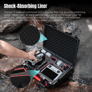 Dành Cho DJI Mini 5 Pro Toàn Bộ Bình Chống Nước RC 2 / RC-N3 Điều Khiển Từ Xa Chống Cháy Nổ Hộp Bảo Quản Đeo Ngang Vali Phụ Kiện