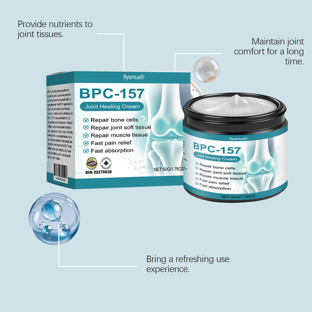 bpc 157 joint healing cream BPC-157 50g, Peptide Complex Soothing Cream, Cải thiện hiệu quả sự khó chịu và tăng cường vận động khớp non returnable