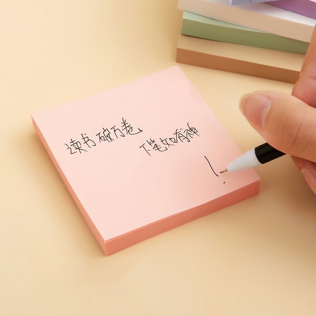 Giấy note, giấy nhớ set 60/80/70/100 tơ` nhiều màu sắc, kích thước có keo dán