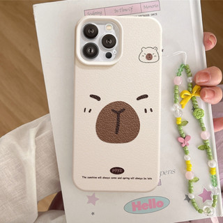 Ốp Lưng iPhone TPU Hoạ Tiết Da Mềm Capybara Chống Sốc, Chống Bẩn Cao Cấp - iP X/XS/11/12/13/14/15/16/17/Plus/Pro/Max/Air