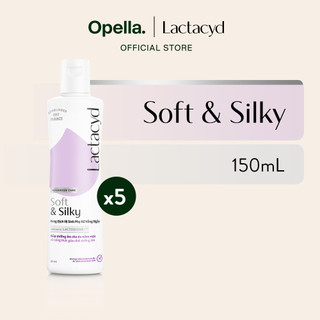 Bộ 5 chai Dung Dịch Vệ Sinh Phụ nữ Lactacyd Soft & Silky Dưỡng Ẩm 250ml Women Cấp Ẩm