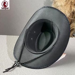 Mũ cao bồi da cổ điển vành rộng, phù hợp nam và nữ, style phương Tây