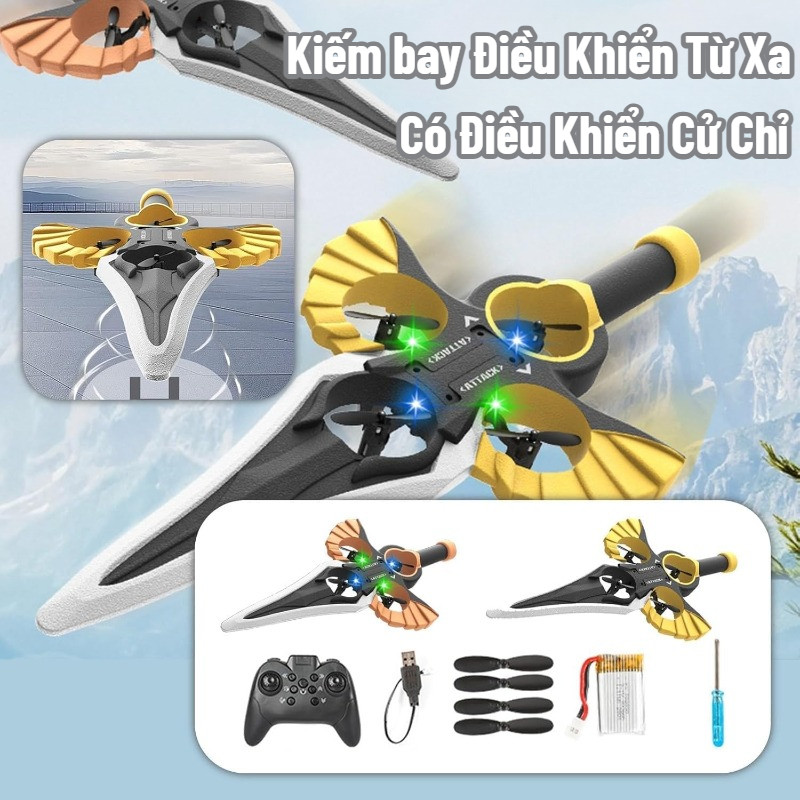 Điều Khiển Từ Xa Đồ Chơi Kiếm Bay Điều Khiển Bằng Tay,An Toàn, Chống Va Đập, Chống Rơi,Đồ Chơi Trẻ Em