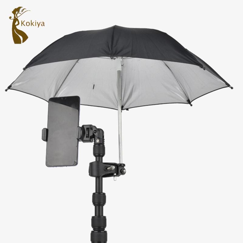 Kokiya Đa Năng Máy Ảnh Ô Có Kẹp Phụ Kiện Di Động Mưa Giá Đỡ Cho Video Ngoài Trời Điện Thoại Di Động Cắm Trại Du Lịch
