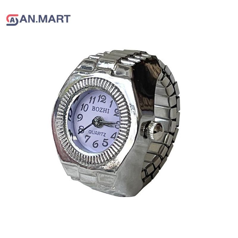 Bigdealsiêu Vintage Nhẫn Punk Thạch Anh Đồng Hồ Nhẫn Dành Cho Cặp Đôi Nữ Người Hip hop Thoáng Mát Co Giãn Co Giãn Đồng Hồ Nhẫn Ngón Tay Cá Tính Hip-hop Phụ Kiện Siêu