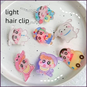 Kẹp tóc phát sáng hình Crayon Shin-chan - Dễ thương và sáng tạo, phù hợp cho mũ hoặc tóc