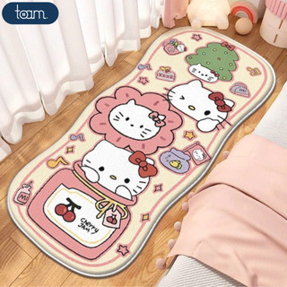 Thảm Trải Sàn Lông Cừu Cashmere Mềm Mại Hello Kitty, Thảm Dài Chùi Chân Decor Phòng Ngủ/Phòng Khách