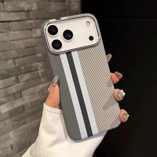 [JLK] Ốp Điện Thoại Từ Tính Bằng Sợi Carbon Cho iPhone 17 Pro Max 17Air 16 15 14 Ốp Lưng Sạc Không Dây Vỏ Bảo Vệ Camera Hợp Kim