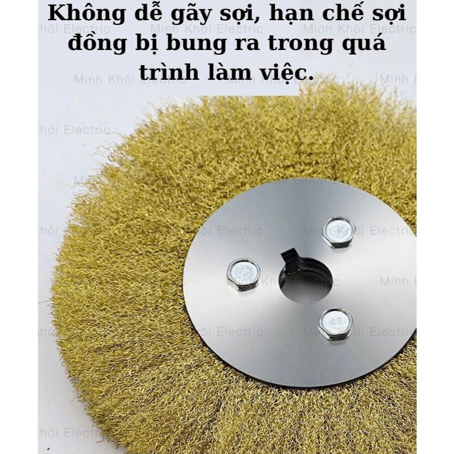 Bàn chải sắt đánh rỉ – Chổi cước đồng lắp máy mài,chổi sắt đồng,bàn chải đồng,chổi đồng đánh rỉ,bàn chải đồng vệ sinh