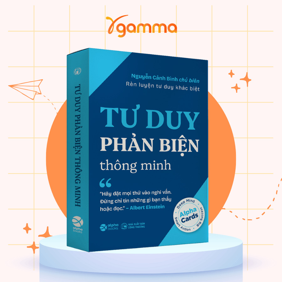 Flashcard Tư Duy Phản Biện - Rèn Luyện Tư Duy Khác Biệt & Logic (Alpha Books)