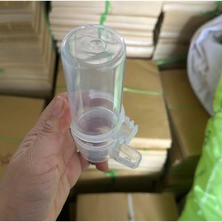 Cóng uống nhựa dẻo kt 4x14cm cóng đựng nước cho chim cảnh