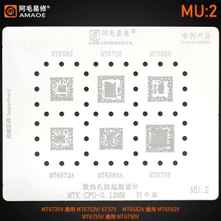 Vĩ làm chân Amaoe MU 1 2 3 4 5 BGA Reballing stencil CHO MTK MT CPU IC