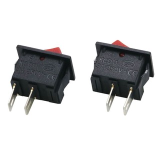 Bộ công tắc bập bênh 2 chân kích thước nhỏ gọn, định mức 3A-250VAC, dễ dàng hàn và kết nối trong các mạch điều khiển