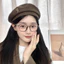 Mũ beret nữ gấu nhỏ, handmade, tim gold,... nón nồi màu nâu phong cách Hàn Quốc trẻ trung - MD289