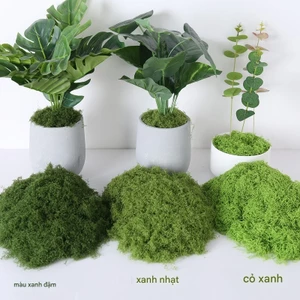 Rêu giả trang trí, rêu nhân tạo phủ rễ cây, trang trí cảnh quan sân vườn bằng sợi nhiều màu - SIMUN