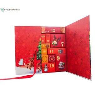 BeautifulHomeA Giáng Sinh Đếm Ngược Trống Hộp Quà Tặng Để Lấp Đầy 24 Ngày Ông Già Noel In Hình Hộp Sưu Tập Giáng Sinh Mùa Vọng Lịch Hộp VN