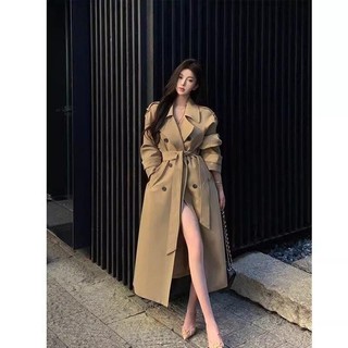Áo Khoác Gió Kaki Phong Cách Cơ Bản, Thích Hợp Xu Hướng Mới, Phong Cách Hepburn - Xuân Thu 2025