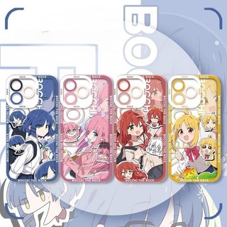 Ốp Điện Thoại Cho IPhone 16E 16 Pro Max 6 6S 7 8 Plus X XS MAX XR SE4 Anime Dễ Thương Bocchi The Rock Silicone Mềm Hoạt Hình Trong Suốt