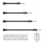 Ổ cắm nữ linh hoạt GODD 17mm 1 4 thanh chuyển đổi ren nam cho máy ảnh bảng điều khiển