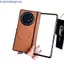Dành Cho Vivo X Fold3 Pro X Fold 3 X Fold5 Ốp Lưng Da PU Sang Trọng PC Bản Lề Bảo Vệ Cứng Lật Từ Tính Vỏ Điện Thoại Cho Vivo X Fold 5 Pro X Fold3