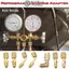 Bộ chuyển đổi sạc lạnh FANIELLAPOWELL, Bộ chuyển đổi điều hòa không khí bằng đồng nguyên khối ren nam, Bộ chuyển đổi cổng dịch vụ lắp ống SAE 1 / 4 inch SAE 5 / 16 inch
