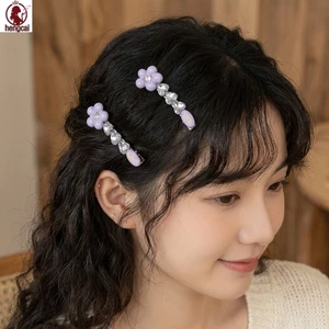 Kẹp Tóc Hoa Cho Nữ Trang Trí Kim Cương Giả Và Chống Trượt Thiết Kế Thích Hợp Cho Nhiều dịp