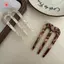 MJnmc Pháp Tóc Chân Cho Nữ Hình Chữ U Nĩa Tóc Vintage Kiểu Tóc Phụ Kiện Thời Trang 3 Prong Bun Tóc Sti Mũ Mới