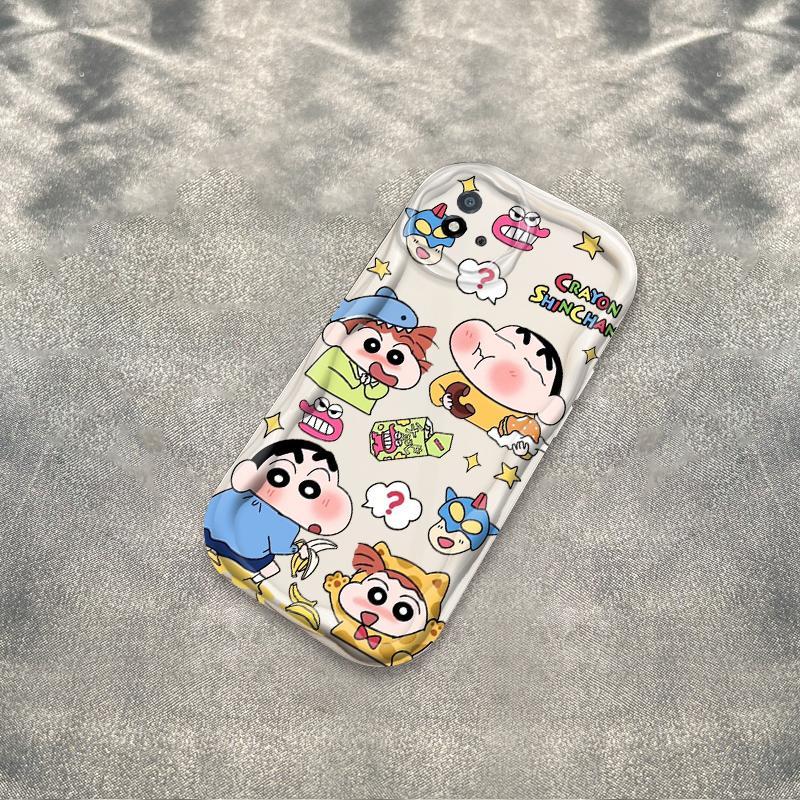 Ốp Silicon Hoạt Hình Cho Realme C20 C20A C11 2021 3D Bé Gái Vỏ Điện Thoại Mềm TPU Kitty Crayon Shin-chan Sinh Viên Ốp Lưng Chống Sốc