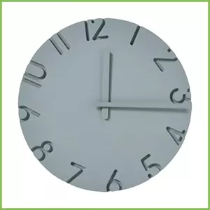 Đồng hồ treo tường Đồng hồ kết cấu xi măng 12 Inch có số 3D Trang trí tường hiện đại cho phòng khách Nhà bếp gelhvn