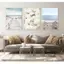 Bãi Biển Đại Dương Cầu Lá Rùa Biển Biển Poster Không Khung Tranh Canvas Trang Trí Tường