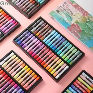 GREA 12 / 24 / 36 / 48PCS Sơn dầu, Pastel dầu dành cho người mới bắt đầu chuyên nghiệp, Đồ dùng nghệ thuật Morandi Macaron đầy màu sắc