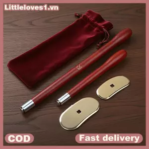 Littleloves1 Tự Chà Ba Pad 1 Đồng Nguyên Chất Dài Tay Cầm Massage Tẩy Tế Bào Chết Để Thư Giãn Thường Ngày Tắm VN