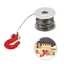 YICA Dây Thép Móc Kéo, Dây Thép Kim Loại RC Tời Cuộn Dây, Bền Bạc Đỏ 25T Spline Gear Tời Bánh Xe Trống Mô Phỏng Leo Xe