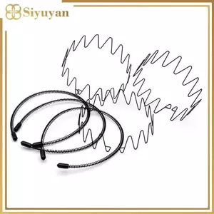 Siyuyan Kim Loại Tóc Dành Cho Nam Nữ Unisex Bla Sóng Mùa Xuân Thể Thao Vòng Kẹp Đơn Giản Phụ Nữ Phụ Kiện VN