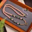 Mùa Xuân 6 Mm Màu Thủy Tinh Bùa Thangka Treo Dây Xích Phát Hành Nhanh Khóa Áo Len Dây Chuyền Nữ Vòng Cổ Xương Đòn Dây Xích 6.15