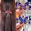PNPIA- Thời Trang Thanh Lịch Zircon Bướm sel Kẹp Tóc Phụ Kiện Dành Cho Nữ Retro Dân Tộc Phong Cách Nhỏ Cua Kẹp Mũ Trang Sức Quà Tặng
