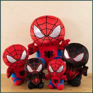 YT4 Người Nhện Peter Parker Miles Morales Plushie Hoạt Hình Dễ Thương Cotton Đồng Hành Búp Bê Gối Mềm