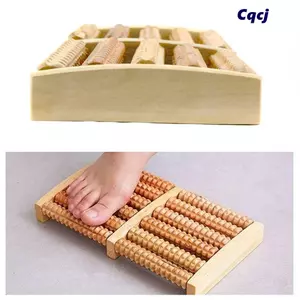 Con lăn chân bằng gỗ CQCJ, Con lăn Massage chân đau chân bằng gỗ, Viêm cơ Plantar chất lượng cao Giảm mệt mỏi Công cụ thư giãn cơ bắp dành cho nữ