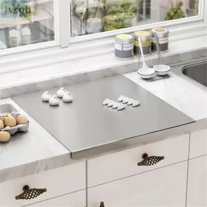 Thớt Thép Không Gỉ JVSUB, Với Thớt Cắt Chống Trơn Trượt Môi, Hình Chữ Nhật Dễ Dàng Làm Sạch Chống Sữa Gia Đình Thớt Phụ Kiện Nhà Bếp