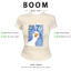 BOOM Áo Baby Tee Nữ Cotton Ôm Body-Áo Thun Ngắn Tay Y2K In Hình PhongCách Mùa Hè, Cổ Tròn Hàng Đầucách hàn quốc phong275