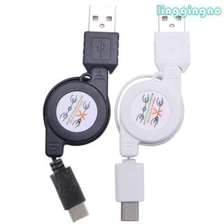Type C Retractable Data & Sync Charger USB 3.1 Charging Cable For 2 Two ...