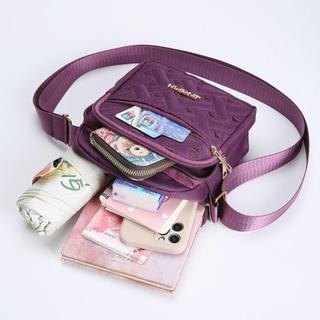 [Crush] Túi Messenger, Túi vuông nhỏ đa chức năng bằng Nylon, Túi điện thoại di động đeo chéo nhiều ngăn