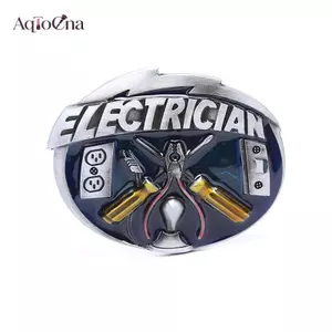AqToCna Vintage Nam Công Cụ Điện Cao Bồi Hợp Kim Đai Bule Phù Hợp Với 1.5 Inch Rộng Đai Mới AqToCna